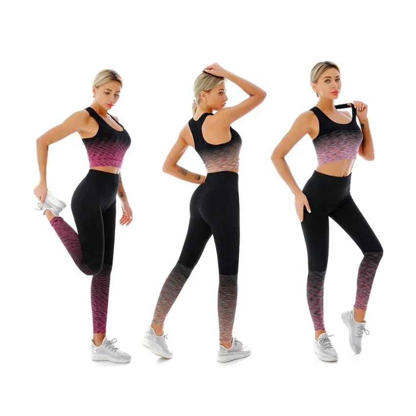Laies seamless fitness yoga workout wear set women high elastic ombre tight exercise running gym sports clothes
Laies seamless fitness yoga workout wear set women high elastic ombre tight exercise running gym sports clothes