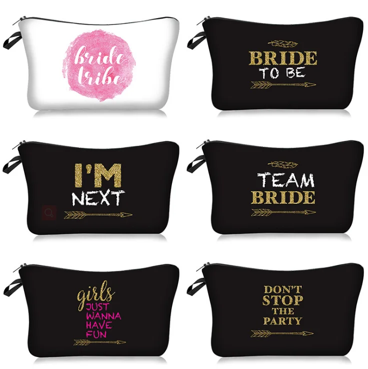 Wedding Cosmetic Bag Bride Makeup Bag Daily Storage Bag Makeup Handbag Bridal Party Present
Wedding Cosmetic Bag Bride Makeup Bag Daily Storage Bag Makeup Handbag Bridal Party Present