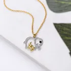 Sterling Steel African Elephant Necklace Hot Selling Zircon Jewelry 18K Gold Plated Chains Men Necklace Jewellery