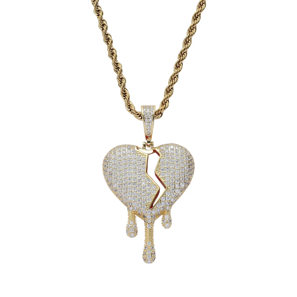 TUNKALL CN225 Fashion Heart Pendant Brass Micro pave with CZ Bling Bling Mens Heart Necklace Rock Jewelry
TUNKALL CN225 Fashion Heart Pendant Brass Micro pave with CZ Bling Bling Mens Heart Necklace Rock Jewelry