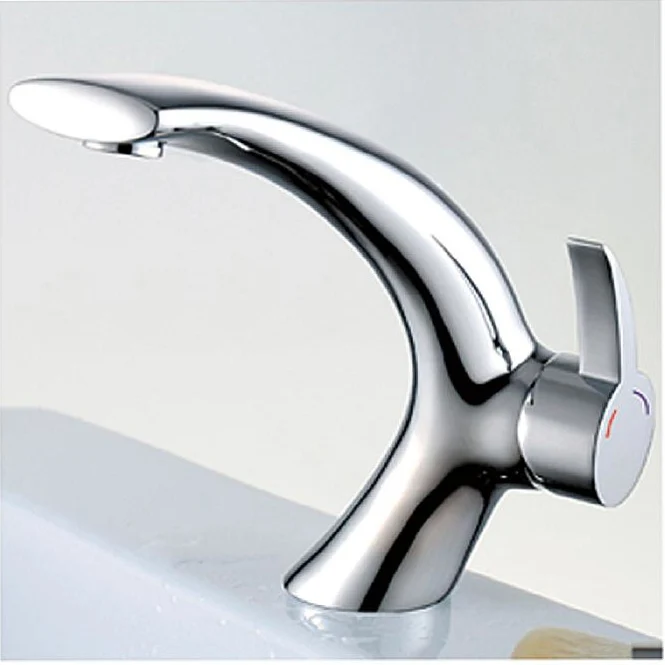 1832 New design Brass hot and cold water wash hand basin mixer