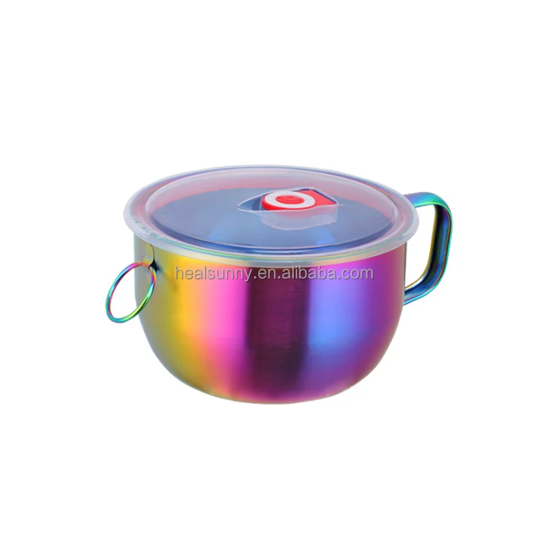 New design stainless steel instant noodle bowl with lid, Silver/gold/rose gold/rainbow no
New design stainless steel instant noodle bowl with lid, Silver/gold/rose gold/rainbow no