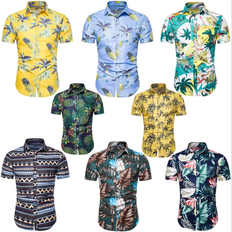 New large-size men's short-sleeved lapel shirt loose casual men's printed shirt, Custom color
New large-size men's short-sleeved lapel shirt loose casual men's printed shirt, Custom color