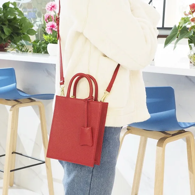 Top grain leather first layer long shoulder strap mini phone bag crossbody bag, Red
Top grain leather first layer long shoulder strap mini phone bag crossbody bag, Red