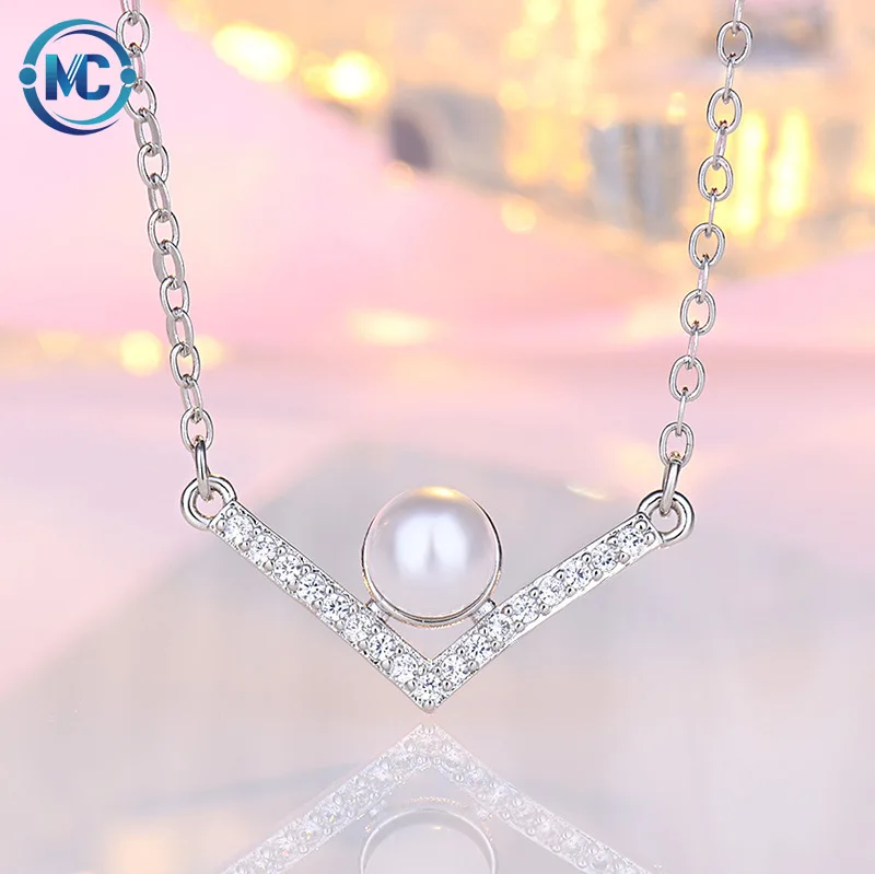 Charm Pearl Simple V-shaped Pendant Necklace Elegant Style Ladies Clavicle Chain Fashion Accessories
Charm Pearl Simple V-shaped Pendant Necklace Elegant Style Ladies Clavicle Chain Fashion Accessories
