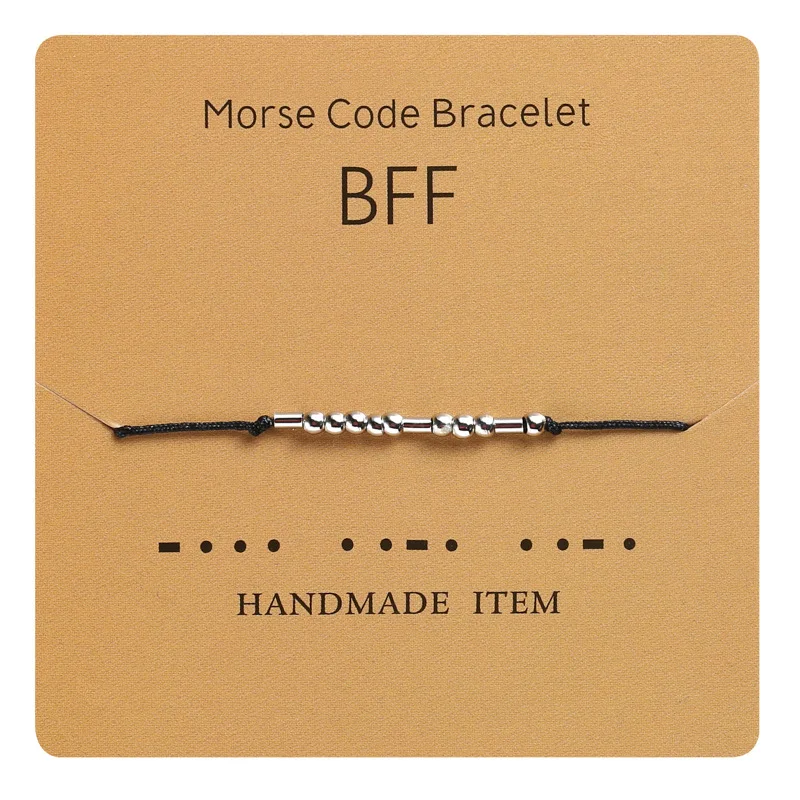 Personality Morse Code Bracelet String Braiding Matching Couple Jewelry Charm Adjustable String Bracelet Bracelets Gift, Picture
Personality Morse Code Bracelet String Braiding Matching Couple Jewelry Charm Adjustable String Bracelet Bracelets Gift, Picture