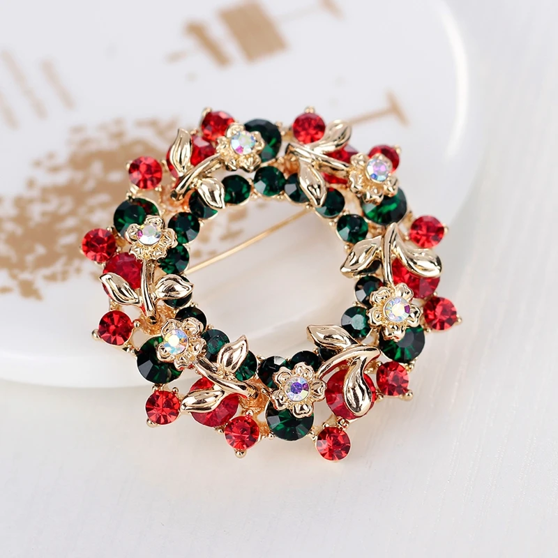 Hot Sale Pretty Garland Rhinestone Floral Round Brooch Pins For Women & Girls Christmas Gift Fashion Jewelry
Hot Sale Pretty Garland Rhinestone Floral Round Brooch Pins For Women & Girls Christmas Gift Fashion Jewelry