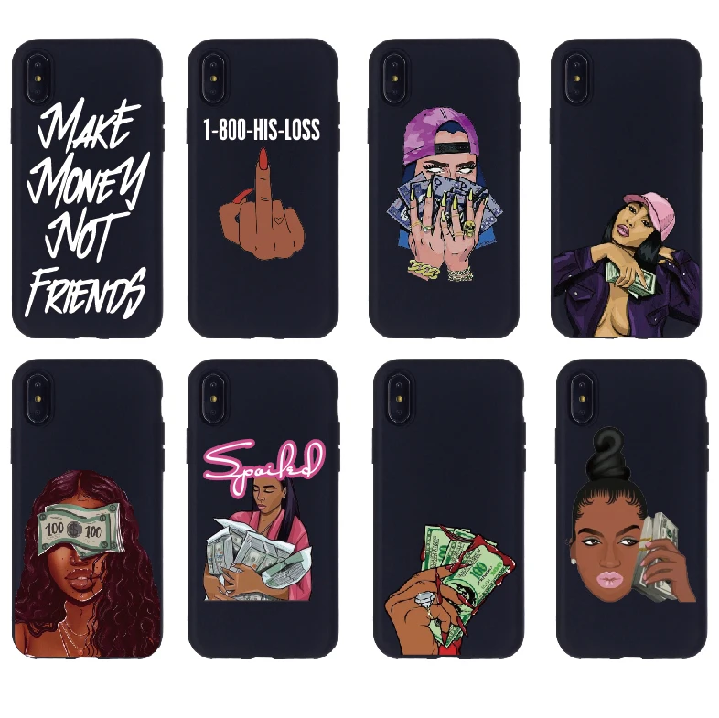 Money Rapper Cool Girl Soft Silicone Candy Case Coque For iPhone 12 Mini 11 Pro 8 8Plus X XS Max 7 7Plus, Mix colors
Money Rapper Cool Girl Soft Silicone Candy Case Coque For iPhone 12 Mini 11 Pro 8 8Plus X XS Max 7 7Plus, Mix colors