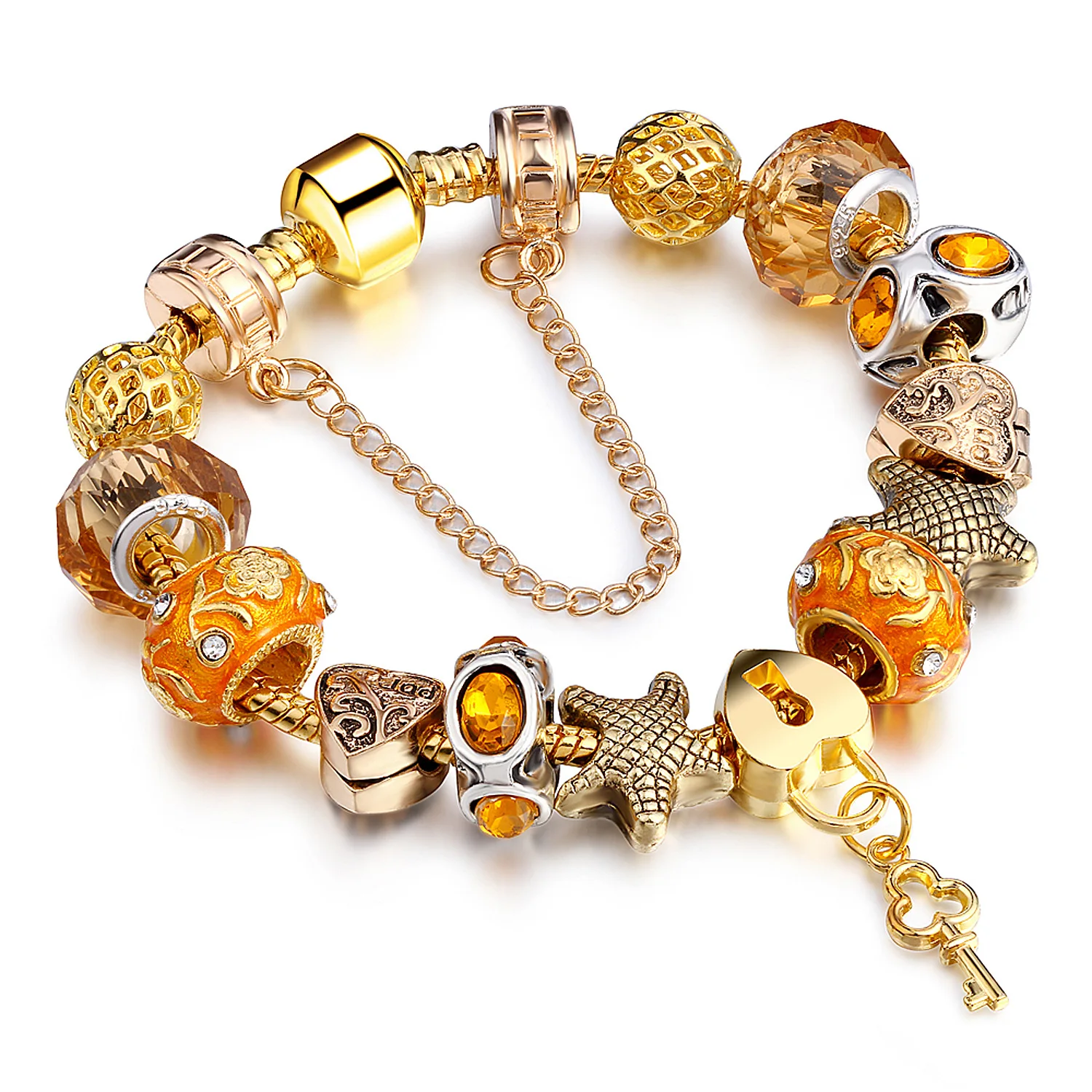 Wholesale European Beads Gold Plated Austrian Crystal Beaded Bracelet Fashion Womens Charm Bracelet
Wholesale European Beads Gold Plated Austrian Crystal Beaded Bracelet Fashion Womens Charm Bracelet