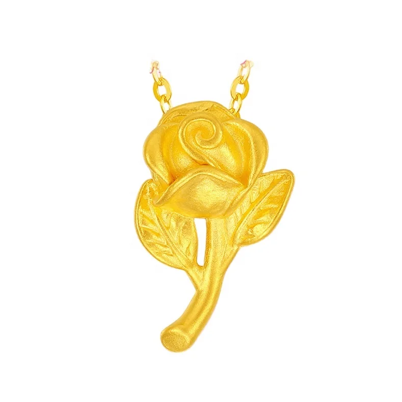 Certified Pure Gold 999 Gold Rose Pendant Necklace Chic Flower Transfer Bead Set Chain Female 520 Gift
Certified Pure Gold 999 Gold Rose Pendant Necklace Chic Flower Transfer Bead Set Chain Female 520 Gift