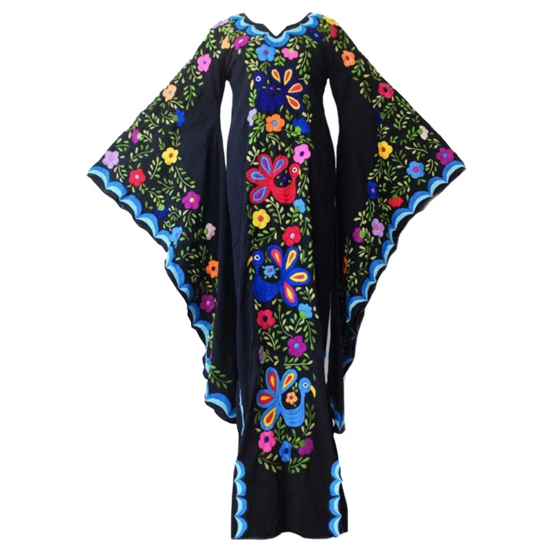 A6324 Africa style black Caftan beach women loose Hawaii Print dress, Black, green
A6324 Africa style black Caftan beach women loose Hawaii Print dress, Black, green