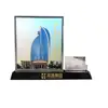 2d picture photo printing on crystal with name card holder and base MLSJ-JBD012