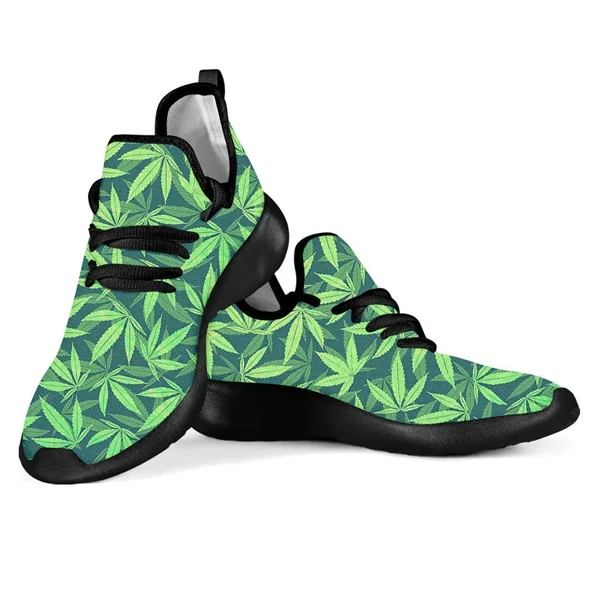 Tropical Hemp Leaves Weed Leaf Printed Woman's Mesh Knit Sneakers Lightweight Flats Shoes Casual Footwear for Lady, Requirement
Tropical Hemp Leaves Weed Leaf Printed Woman's Mesh Knit Sneakers Lightweight Flats Shoes Casual Footwear for Lady, Requirement