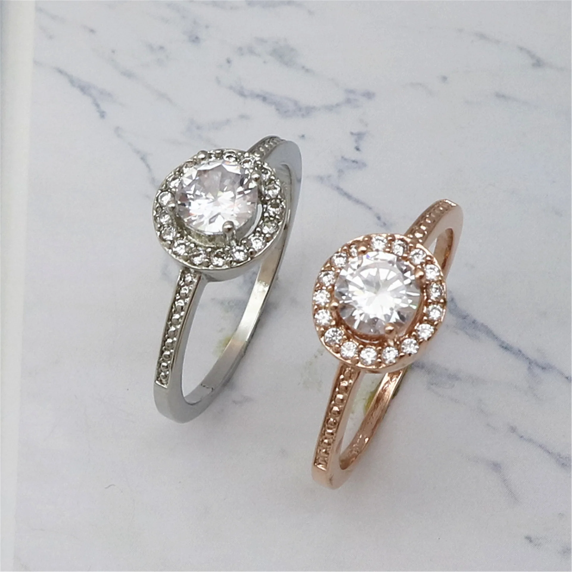 Wholesale holy light round zircon ring exquisite and beautiful European and American diamond zircon female ring, Picture shows
Wholesale holy light round zircon ring exquisite and beautiful European and American diamond zircon female ring, Picture shows