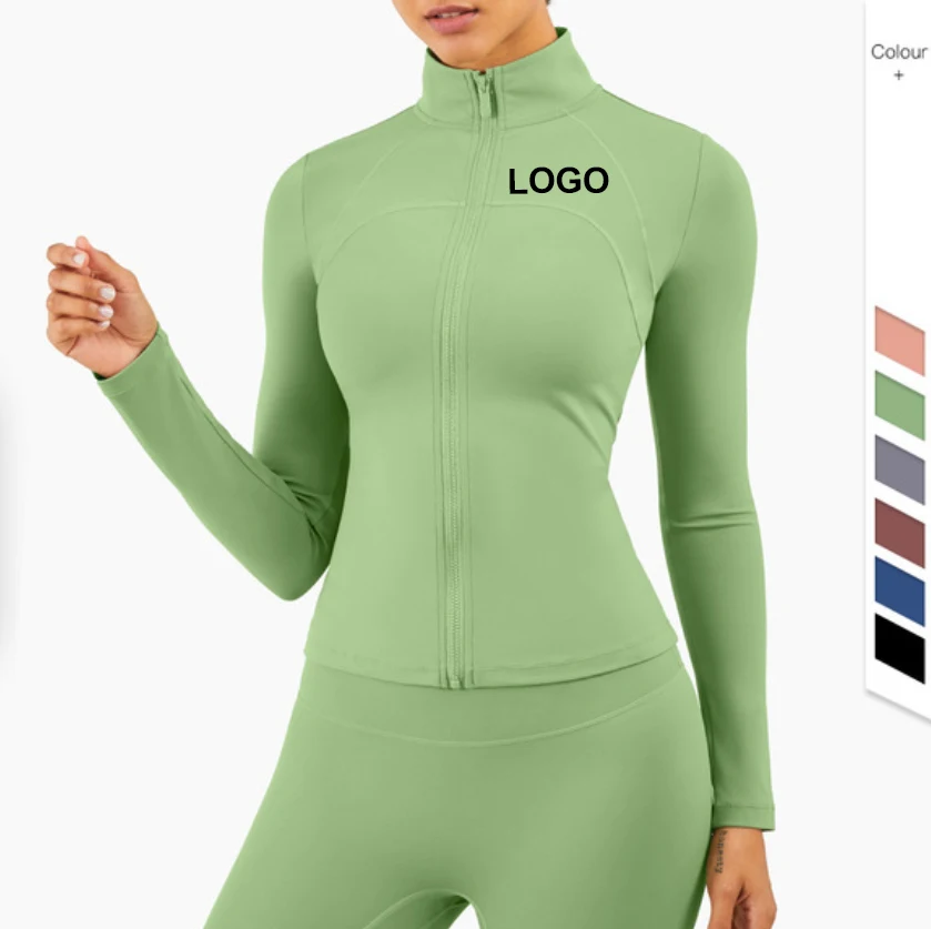 Quick Drying Workout Clothes Full Zip Jacket Fitness Gym Exercise Sports Top Wholesale Women Sprot Coat Zipper Yoga Jacket
Quick Drying Workout Clothes Full Zip Jacket Fitness Gym Exercise Sports Top Wholesale Women Sprot Coat Zipper Yoga Jacket