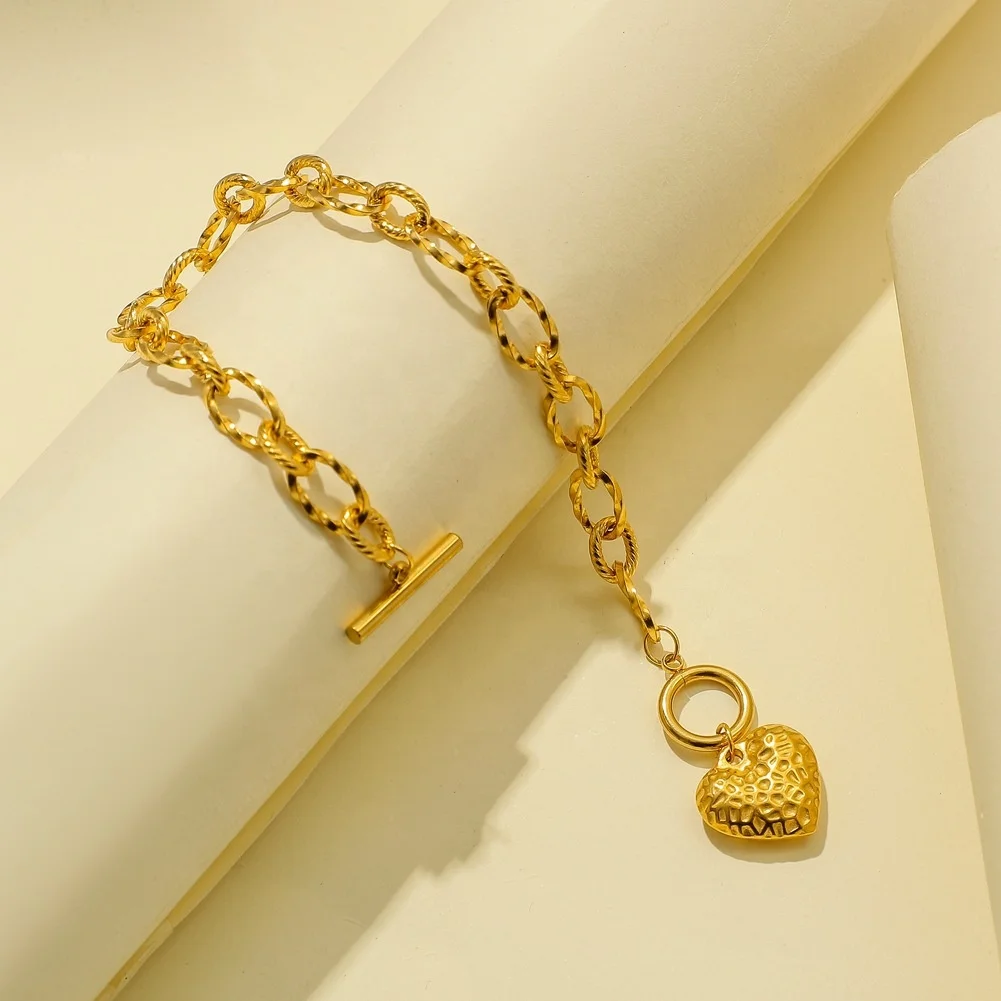 Custom charm butterfly jewelry 18k gold heart-shaped bracelet for women gold bracelet designs bracelet for girls, Picture shows
Custom charm butterfly jewelry 18k gold heart-shaped bracelet for women gold bracelet designs bracelet for girls, Picture shows