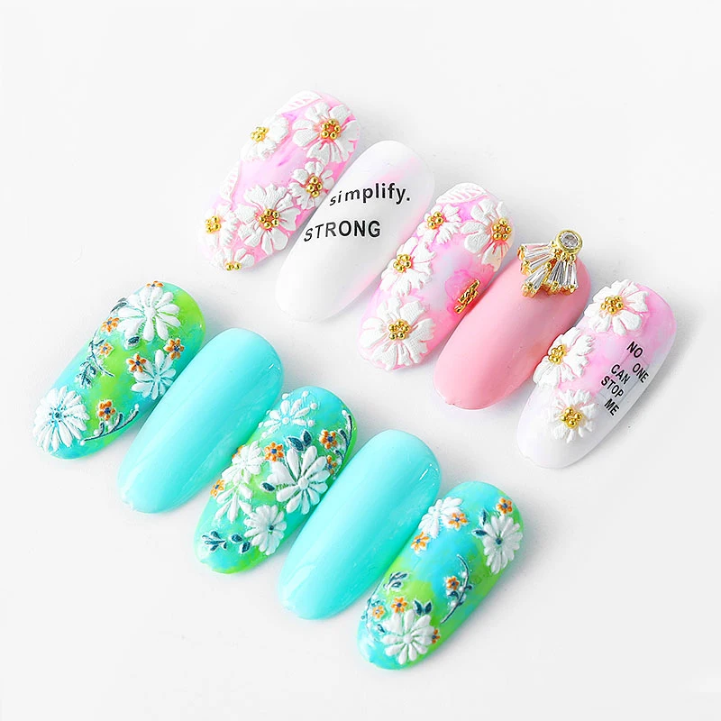 Self Adhesive Embossed 5d Nail Stickers Decals Diy Charm Design Manicure Nail Art Decoration
Self Adhesive Embossed 5d Nail Stickers Decals Diy Charm Design Manicure Nail Art Decoration