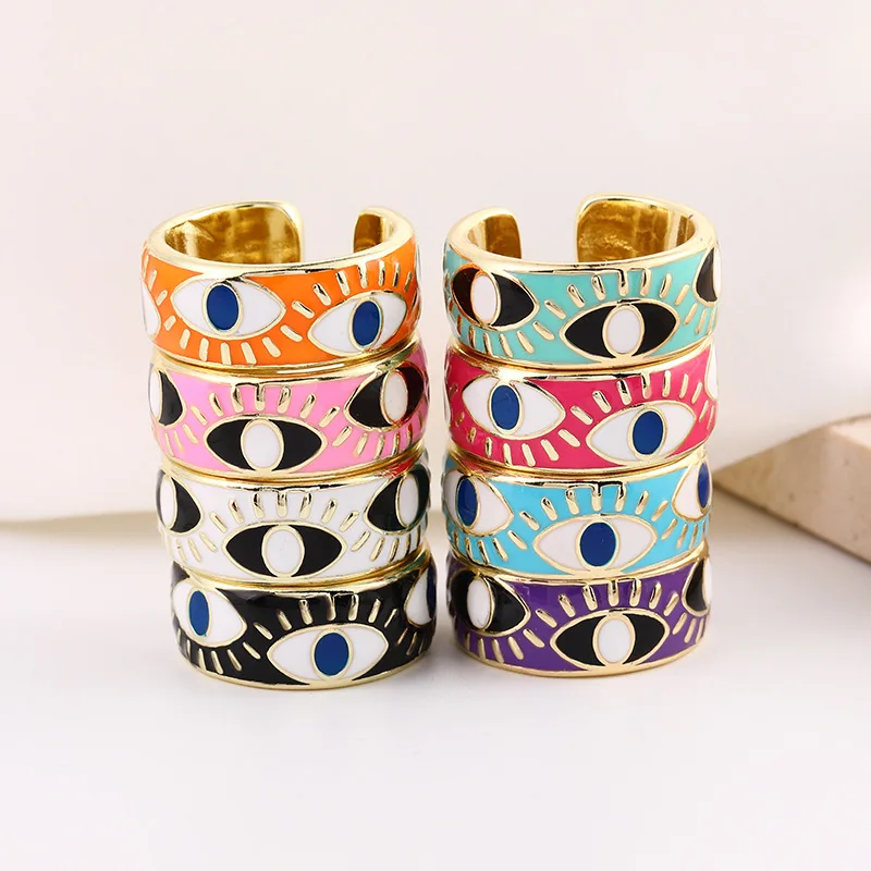 European And American Fashion Eye Design Brass Gold Plated Ring For Women Men jewelry
European And American Fashion Eye Design Brass Gold Plated Ring For Women Men jewelry