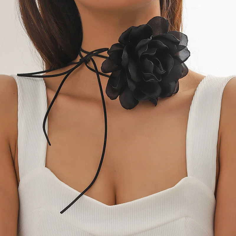 Vintage Flower Led Hawaiian Waist Chain Flower Choker Gothic Large Rose Long Wrap Collar Tie Floral Women Necklace
Vintage Flower Led Hawaiian Waist Chain Flower Choker Gothic Large Rose Long Wrap Collar Tie Floral Women Necklace