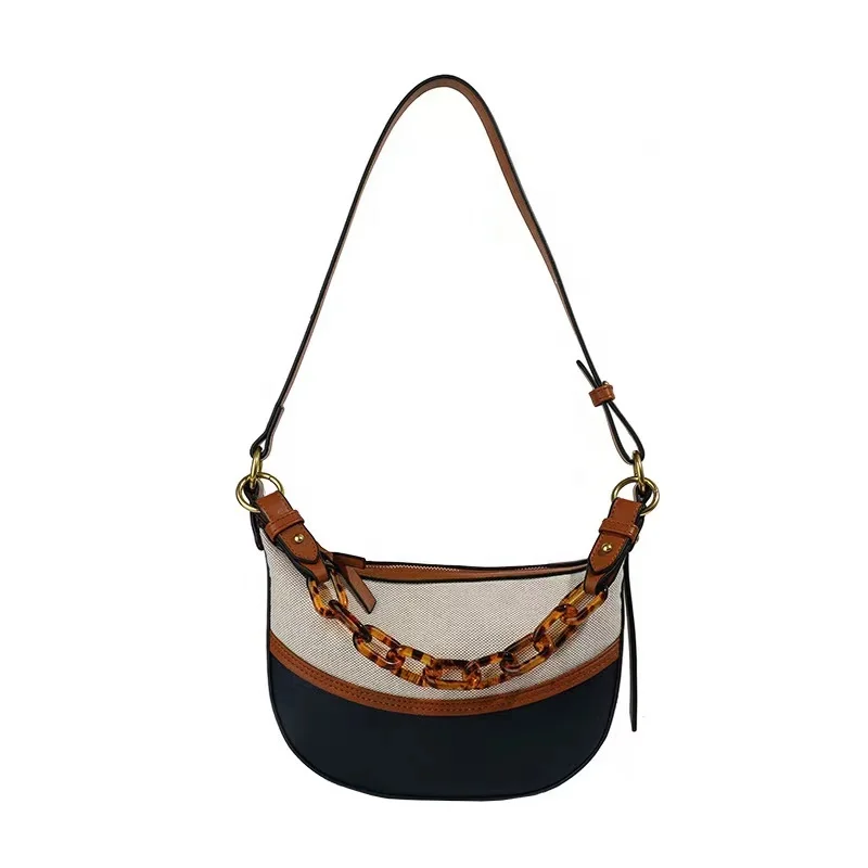 New design acrylic chain underarm bag cross-border wholesale hot-selling fashion trend lady messenger bag, Navy blue
New design acrylic chain underarm bag cross-border wholesale hot-selling fashion trend lady messenger bag, Navy blue