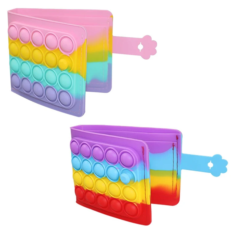 New Cute Pop Coin Purse Push Bubble Fidget Stress Reliever Toys Dimple Kids Pencil Case Silicone Popet Bag Keychain Wallet, As per picture
New Cute Pop Coin Purse Push Bubble Fidget Stress Reliever Toys Dimple Kids Pencil Case Silicone Popet Bag Keychain Wallet, As per picture