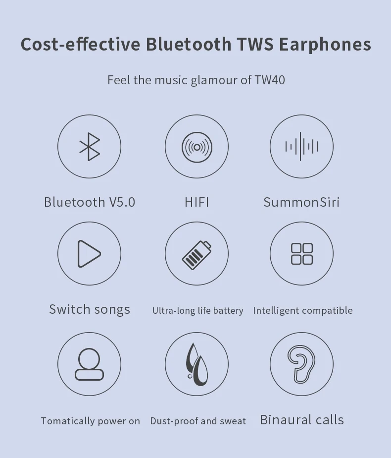 Wholesale price headset true tws 5.0 1:1 Apod sport headphones earphones i22 i30 i88 i23 tws wireless earbuds tw40 - ANKUX.COM