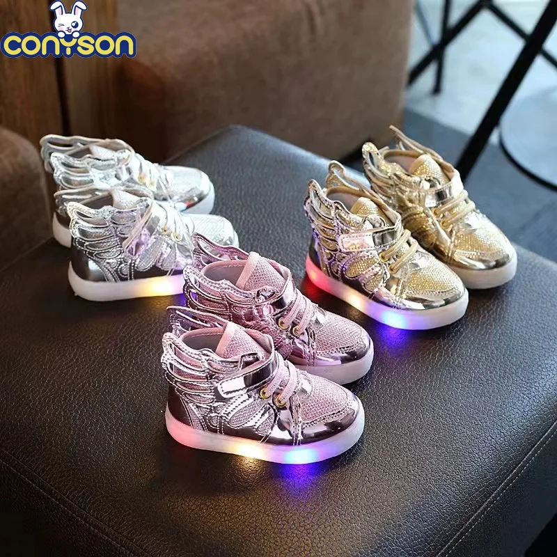 Conyson Hot Sale Casual Style Mid-top Size 21-30 Kids Boys Girls Led Sequin Wing Sport Sneakers Elsa Running Sports Shoes
Conyson Hot Sale Casual Style Mid-top Size 21-30 Kids Boys Girls Led Sequin Wing Sport Sneakers Elsa Running Sports Shoes