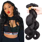 High quality 10a 11a grade hair weave virgin unprocessed brazilian body wave hair weft extension 8-30 inches