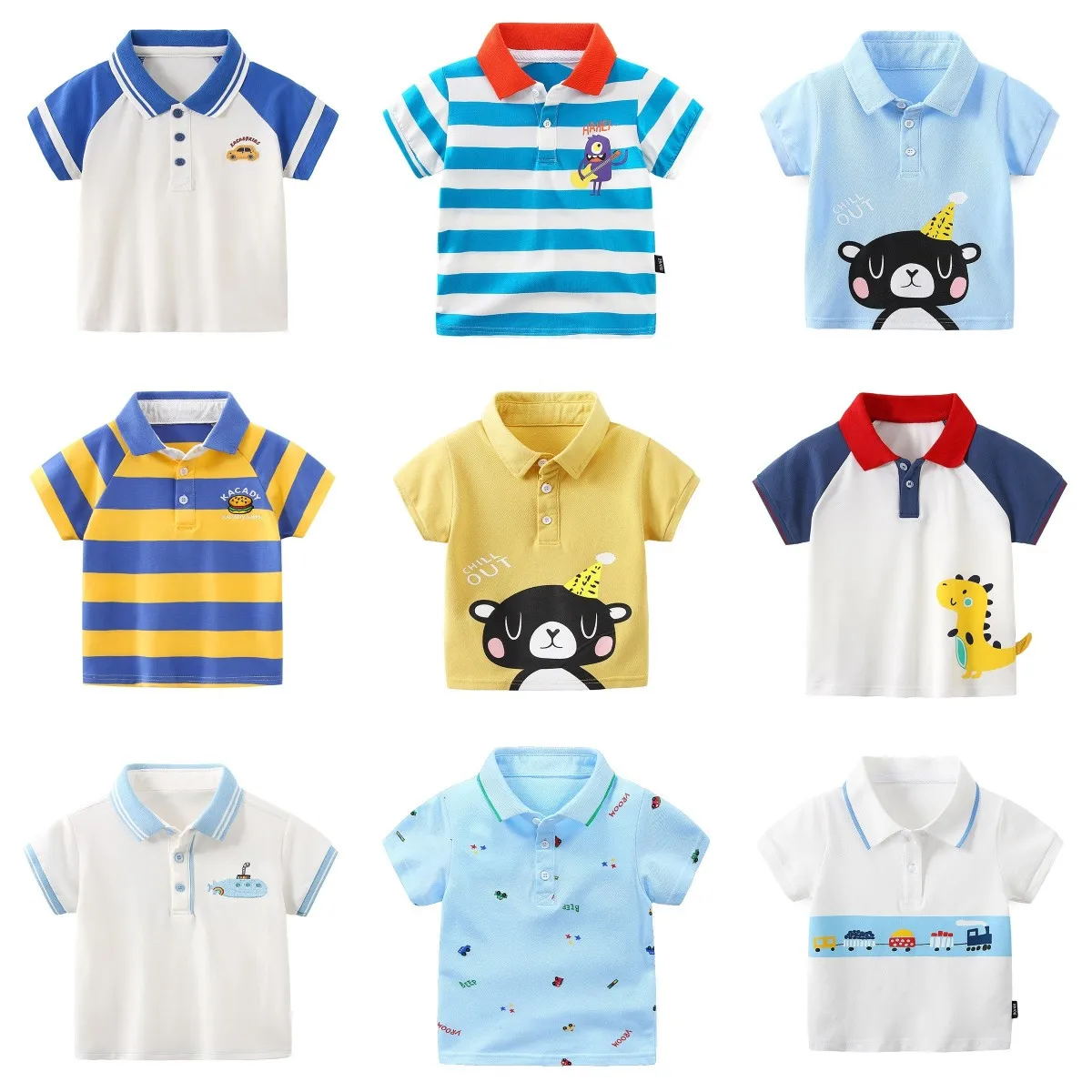Children Boys Clothes High Quality Kids Summer Casual Polo T-shirt From China Factory
Children Boys Clothes High Quality Kids Summer Casual Polo T-shirt From China Factory