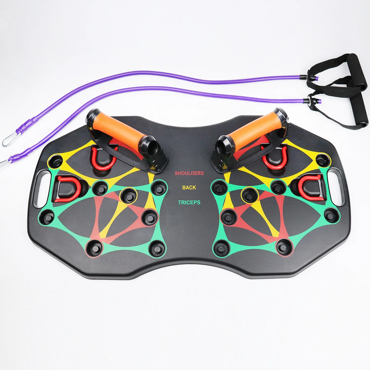 2020 New Design Portable 16 in 1 Push Up Board With Resistance Band, Black color or customized color
2020 New Design Portable 16 in 1 Push Up Board With Resistance Band, Black color or customized color