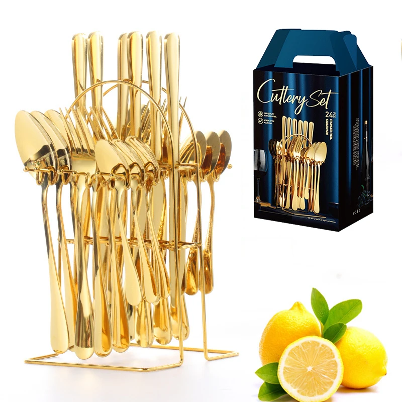 Wholesale Silverware Portable Camping Spoon And Fork Flatware Stainless Steel Gold Travel Cutlery Set With Stand, Silver/gold/rose gold/black/colorful
Wholesale Silverware Portable Camping Spoon And Fork Flatware Stainless Steel Gold Travel Cutlery Set With Stand, Silver/gold/rose gold/black/colorful