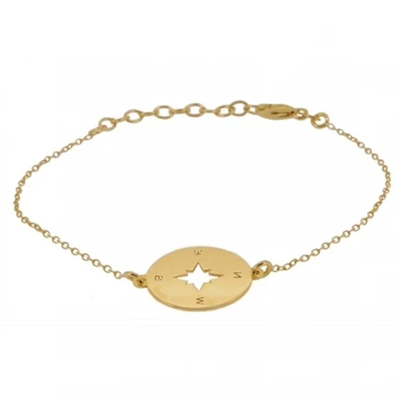 hot trendy S925 sterling silver 18k gold sliver plated special compass shape charm bracelet
hot trendy S925 sterling silver 18k gold sliver plated special compass shape charm bracelet