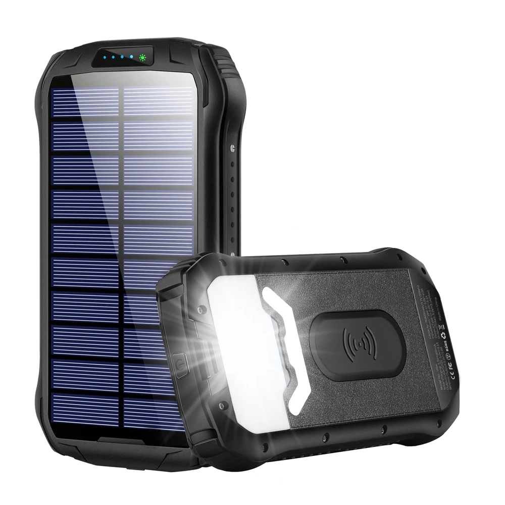 2020 eBay hot sell outdoor waterproof 20000mAh wireless solar power charger portable solar power bank for all smart devices
2020 eBay hot sell outdoor waterproof 20000mAh wireless solar power charger portable solar power bank for all smart devices