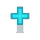 PH10 outdoor single green led pharmacy cross