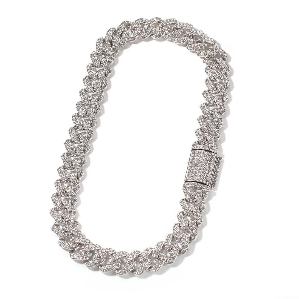 Hip Hop Men's Punk Rock Necklace 18mm Alloy Setting Rhinestones Thickened Metal Necklace Trendy Unisex Rap Jewelry Accessory, Silver
Hip Hop Men's Punk Rock Necklace 18mm Alloy Setting Rhinestones Thickened Metal Necklace Trendy Unisex Rap Jewelry Accessory, Silver