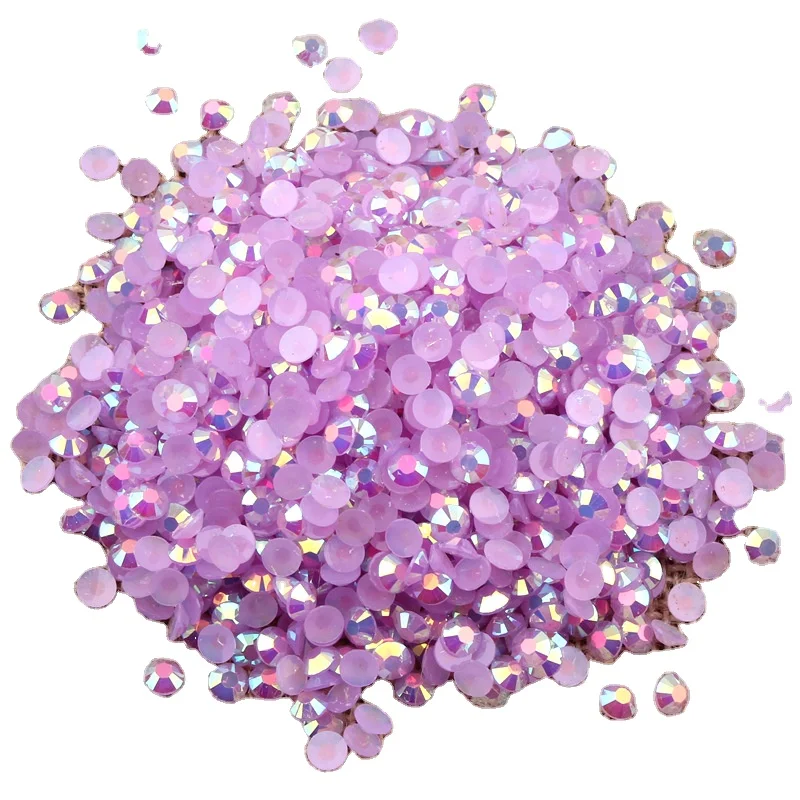 Wholesale Jelly White AB Crystal Stones Round Flatback Resin Rhinestone for DIY Craft
Wholesale Jelly White AB Crystal Stones Round Flatback Resin Rhinestone for DIY Craft