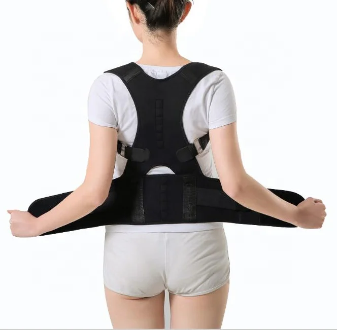 Postura Back-Support Bandage Shoulder Corset Back Support Posture Correction Belt, Black/white
Postura Back-Support Bandage Shoulder Corset Back Support Posture Correction Belt, Black/white