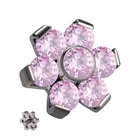 16g Threaded Flower End ASTM F136 Titanium Body Piercing Jewelry Wholesale