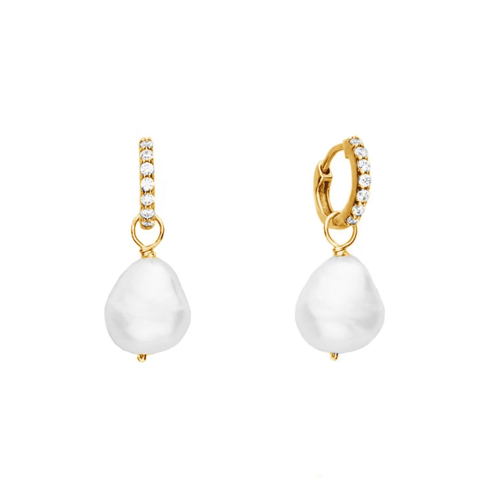 Luxury 925 Sterling Silver Gold Plated Huggies Pearl Drop Earrings for Women Brincos Geometric Drop Earrings
Luxury 925 Sterling Silver Gold Plated Huggies Pearl Drop Earrings for Women Brincos Geometric Drop Earrings