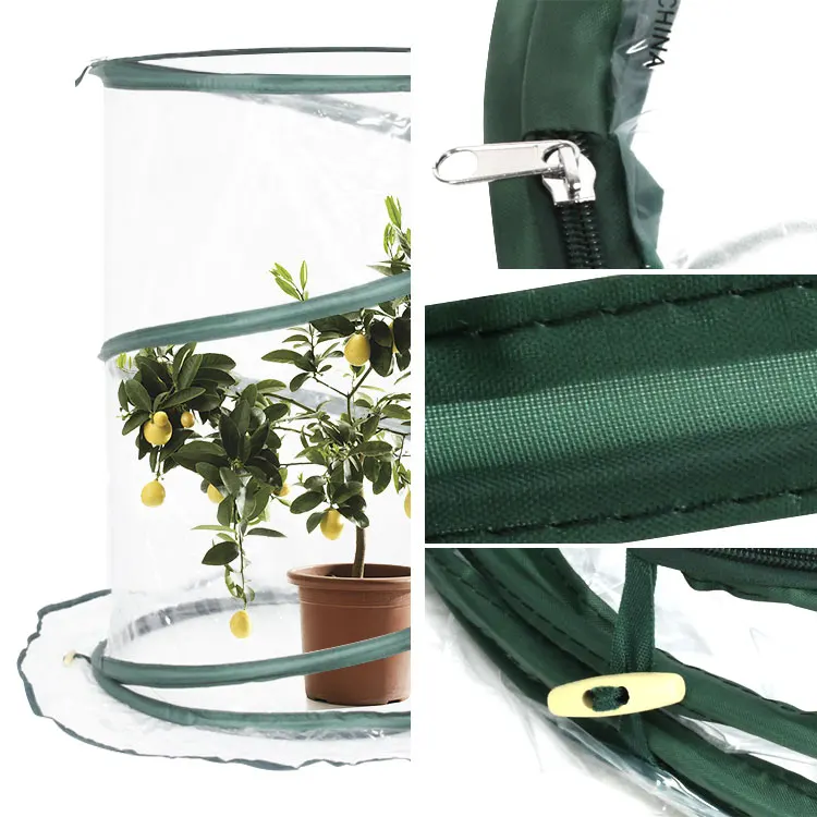 Customized Pop up PVC transparent mini greenhouse cover green gardening plant hot warm house flower pot cover, Transparent+green side
Customized Pop up PVC transparent mini greenhouse cover green gardening plant hot warm house flower pot cover, Transparent+green side