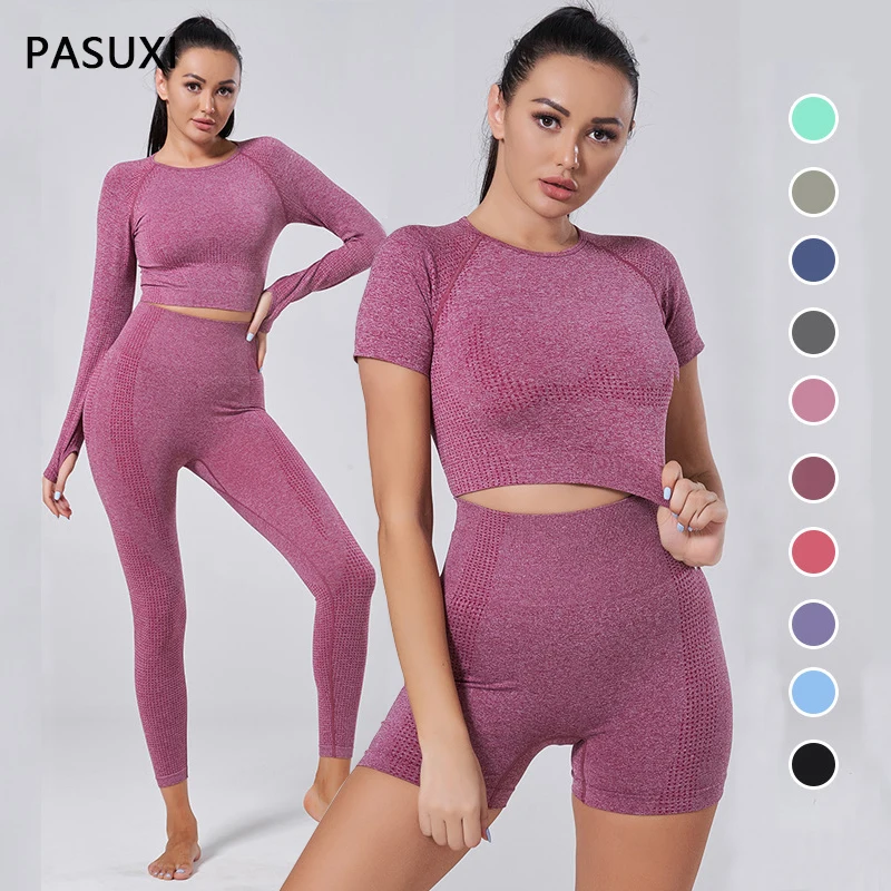PASUXI Women Seamless Yoga Set Fitness Sports 5 Piece Suits Yoga Long Sleeve Shirts High Waist Running Leggings Workout Clothing
PASUXI Women Seamless Yoga Set Fitness Sports 5 Piece Suits Yoga Long Sleeve Shirts High Waist Running Leggings Workout Clothing