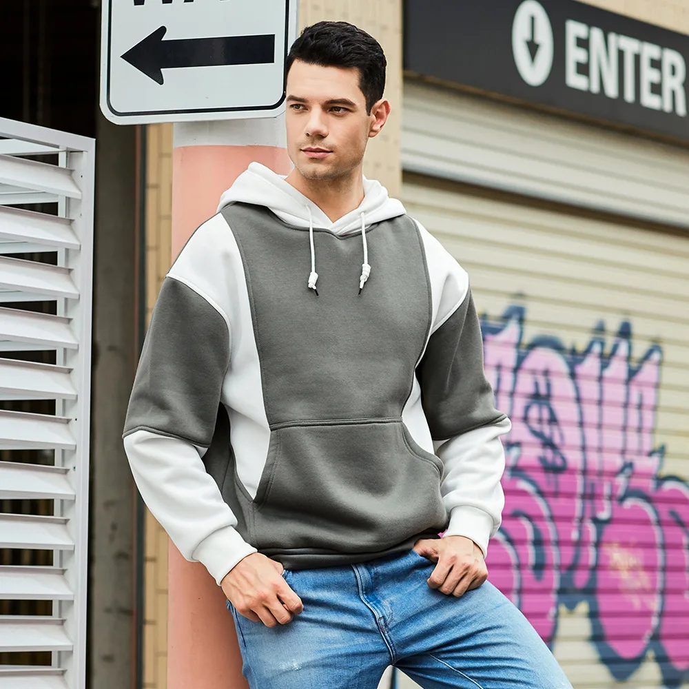 New Arrivals Fashion Winter Warm Long Sleeve Hooded Sweatshirt High Quality Patchwork Loose Fleece Hoodies Sportswear For Men
New Arrivals Fashion Winter Warm Long Sleeve Hooded Sweatshirt High Quality Patchwork Loose Fleece Hoodies Sportswear For Men
