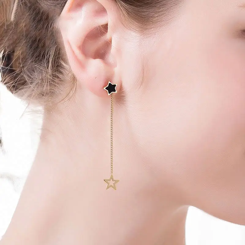 2020 New Arrival Ladies Trendy Star Design Long Tassel Gold Plated Stainless Steel Earrings
2020 New Arrival Ladies Trendy Star Design Long Tassel Gold Plated Stainless Steel Earrings