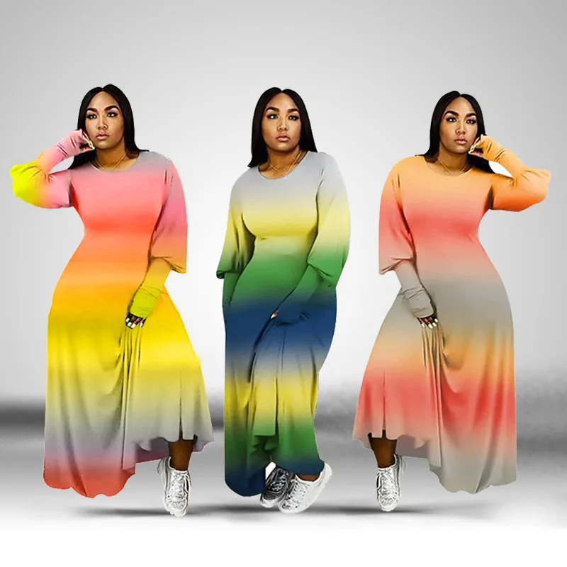high quality 2021 Fall Winter Hot Sale Plus Size Women's Dresses Hot Style Fashion Gradient Color Plus Size Dresses wholesale
high quality 2021 Fall Winter Hot Sale Plus Size Women's Dresses Hot Style Fashion Gradient Color Plus Size Dresses wholesale