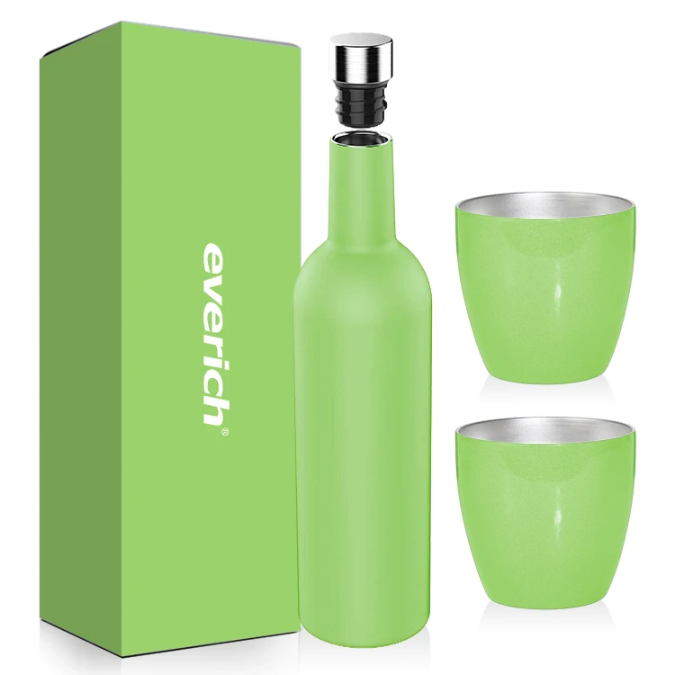 2021 Hot Selling Gift Set BPA Free Double Wall Wine Bottles 304 Stainless Steel Insulated Wine Bottle with Lid, Customized color
2021 Hot Selling Gift Set BPA Free Double Wall Wine Bottles 304 Stainless Steel Insulated Wine Bottle with Lid, Customized color