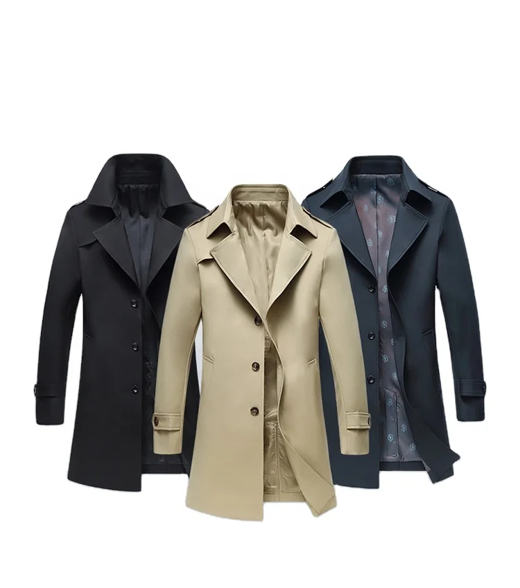 Spring and autumn men's windbreaker mid-length coat Stylish casual slim business middle-aged men's jacket
Spring and autumn men's windbreaker mid-length coat Stylish casual slim business middle-aged men's jacket