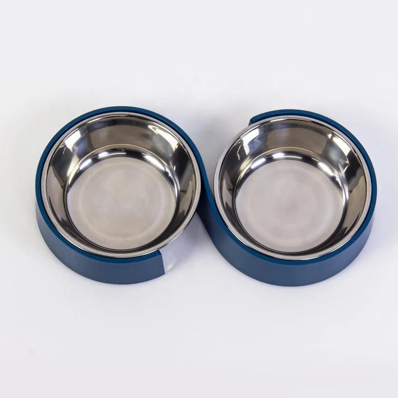 New Pet Feeder S-shaped Steel Double Bowls Cat Water Feeding Dog Food Bowl, As picture
New Pet Feeder S-shaped Steel Double Bowls Cat Water Feeding Dog Food Bowl, As picture
