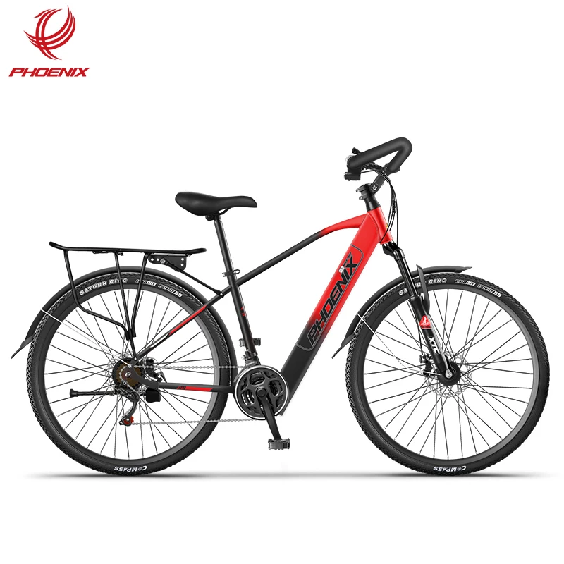 PHOENIX Red new model cool sport bicycle 36V9.6Ah travel Bike carbon steel exerciser road bike
PHOENIX Red new model cool sport bicycle 36V9.6Ah travel Bike carbon steel exerciser road bike