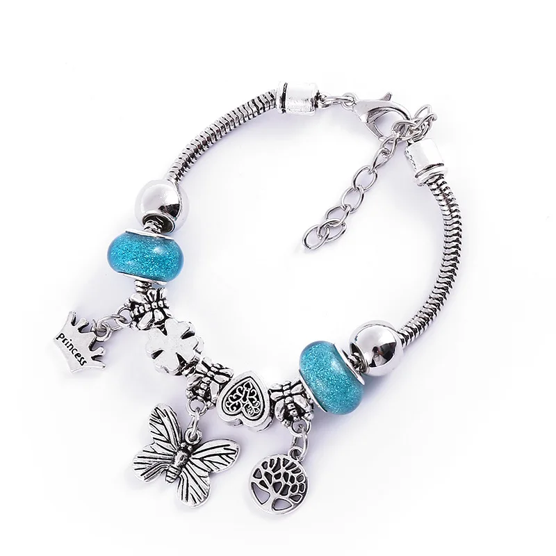 New Arrival DIY Custom Ocean Charm Bracelet Blue Crystal Beads Shell Pendant European Bracelet, 6 color
New Arrival DIY Custom Ocean Charm Bracelet Blue Crystal Beads Shell Pendant European Bracelet, 6 color