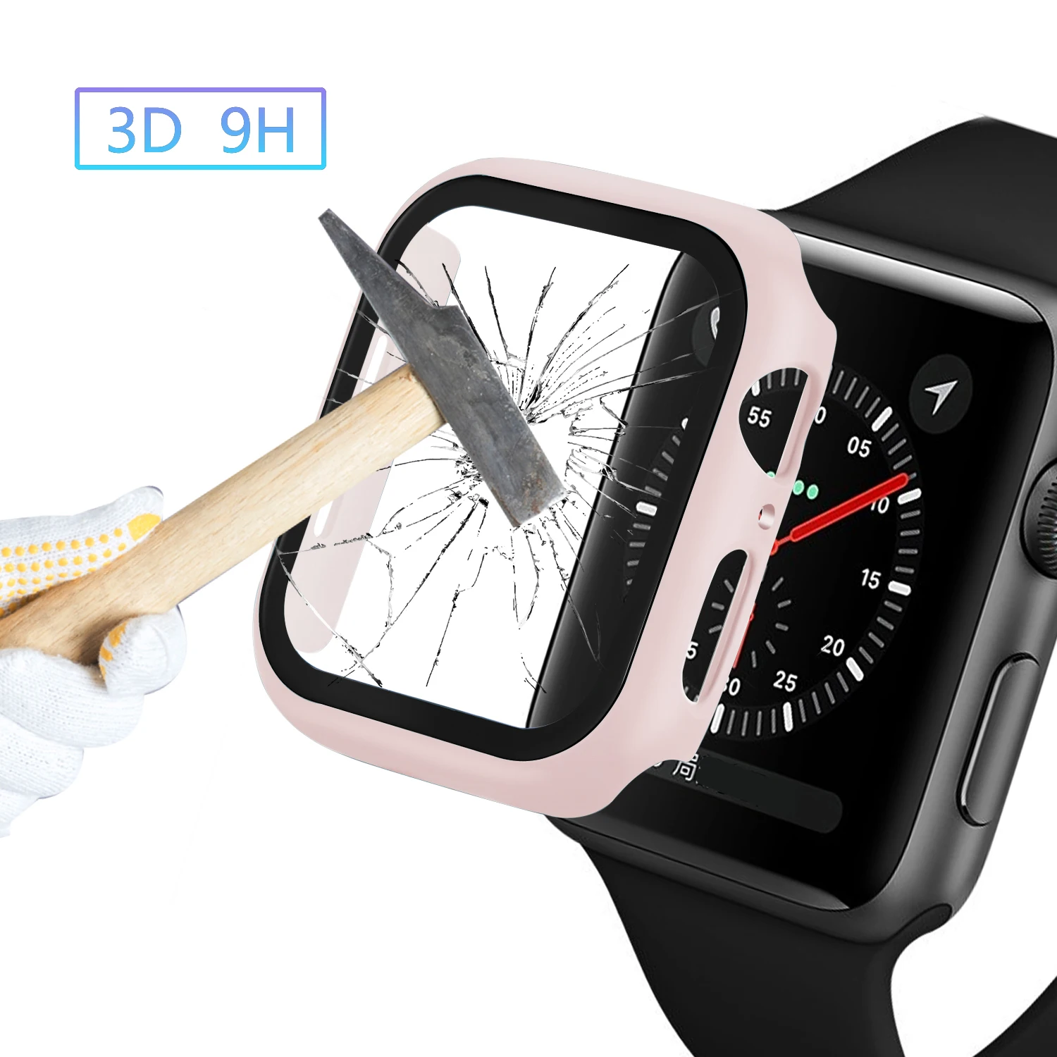 Wholesale Shockproof Hard PC Case With 9h Tempered Glass For Apple Watch Case Protective
Wholesale Shockproof Hard PC Case With 9h Tempered Glass For Apple Watch Case Protective